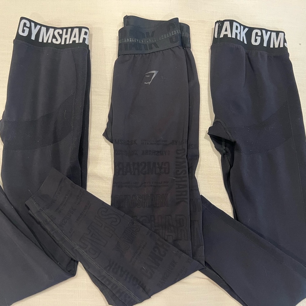 Gymshark Charcoal Leggings Trio